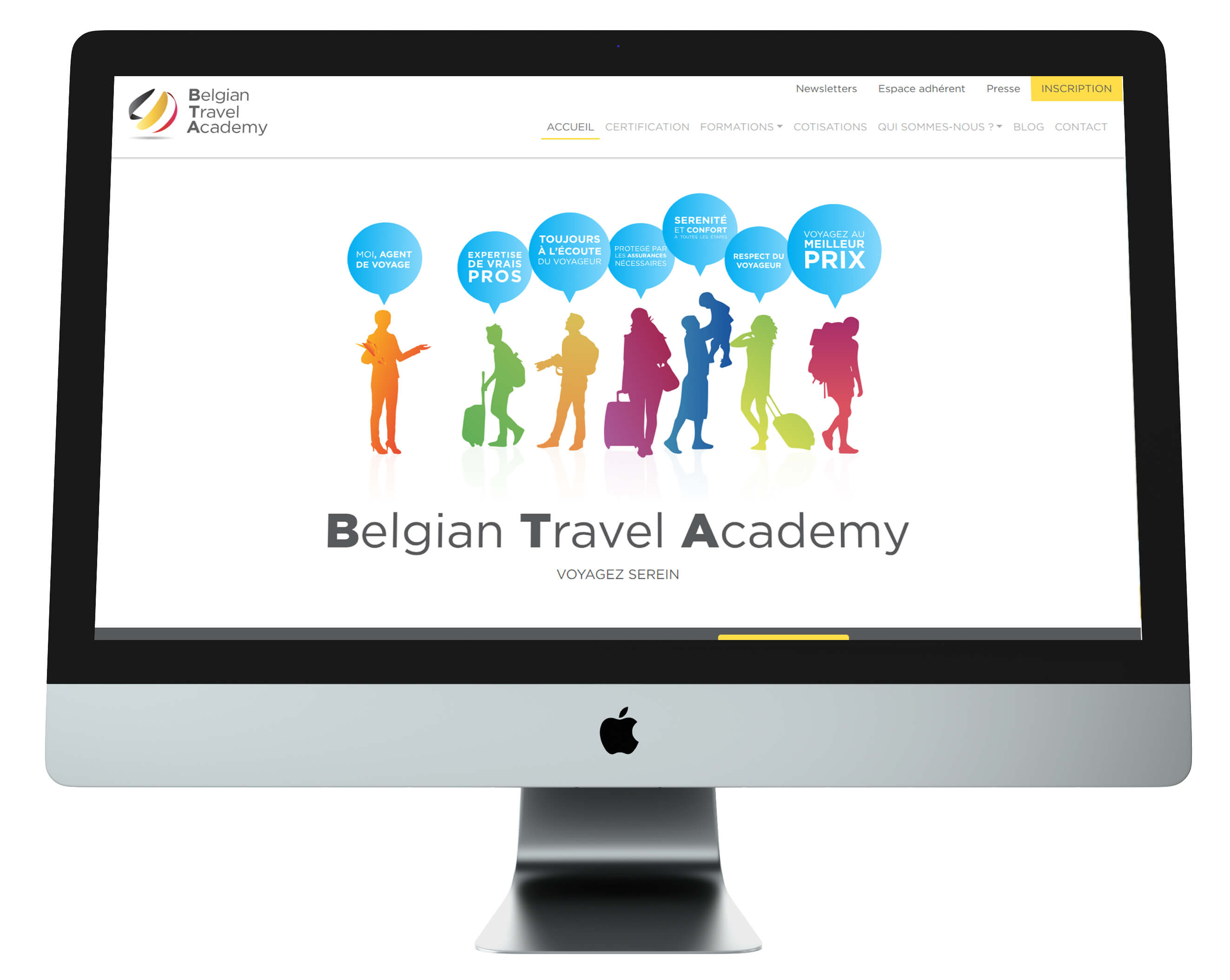 Site web Belgian Travel Academy